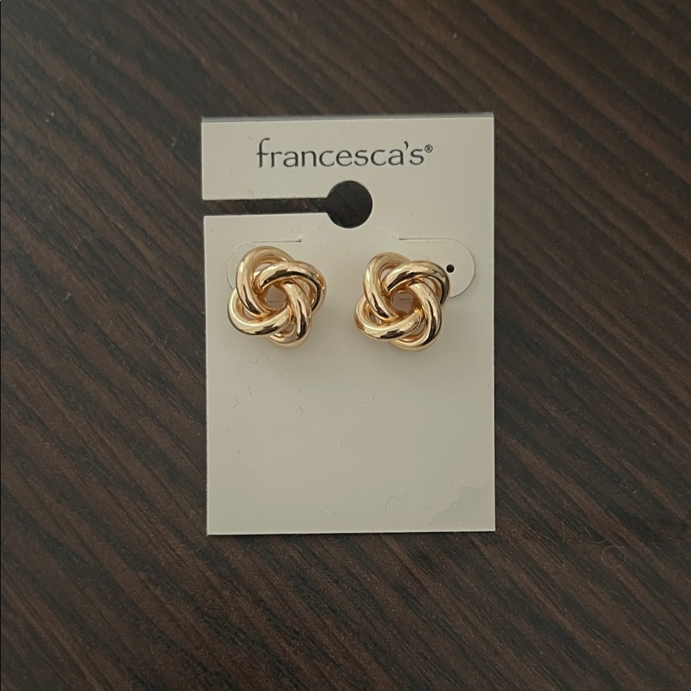 Brand new - Francesca's Collections Twisted Gold Earrings